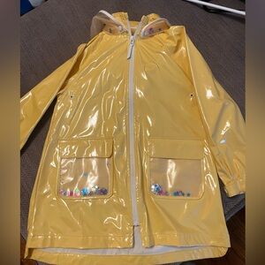 Zara Kids Water-Repellent Jacket w/ confetti glitter stars